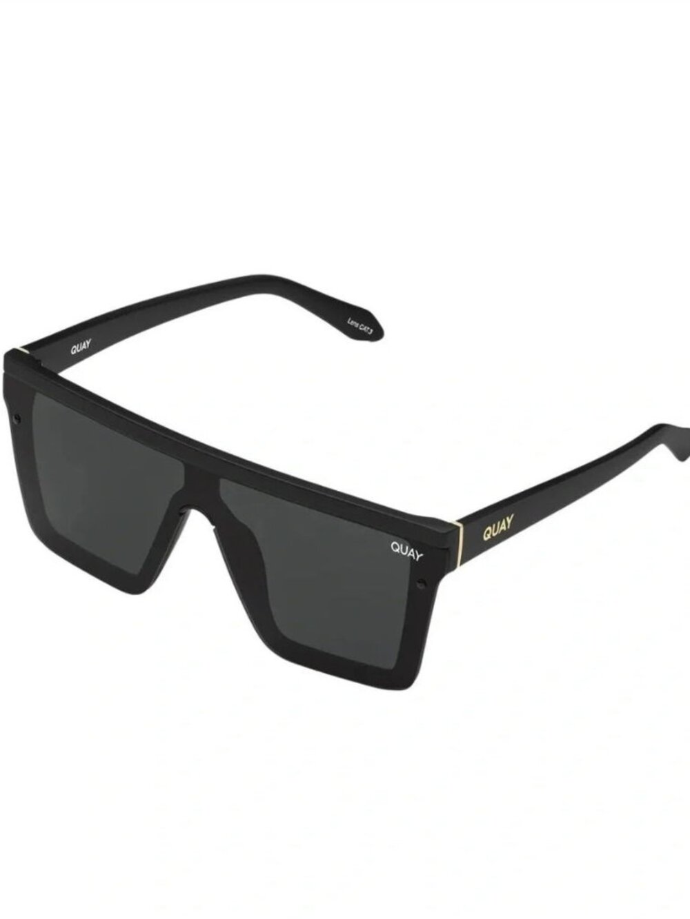 QUAY HINDSIGHT QW-000311-BLK-SMK Black Frame/Smoke Lenses Sunglasses- NEW!